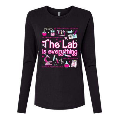 Retro Pink Funny Lab Is Everything Happy Lab Week 2024 Womens Cotton Relaxed Long Sleeve T-Shirt