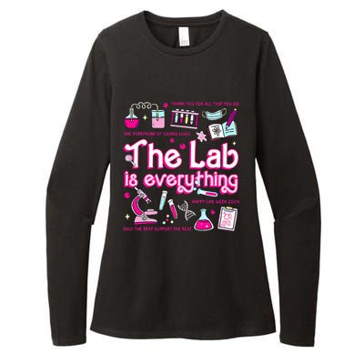 Retro Pink Funny Lab Is Everything Happy Lab Week 2024 Womens CVC Long Sleeve Shirt