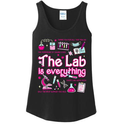 Retro Pink Funny Lab Is Everything Happy Lab Week 2024 Ladies Essential Tank