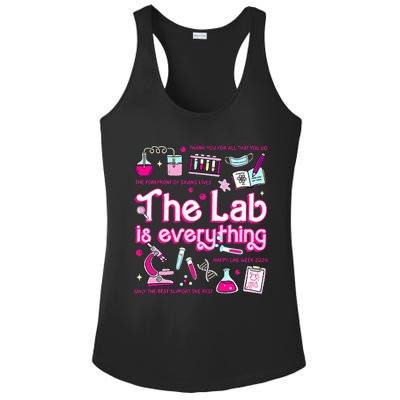 Retro Pink Funny Lab Is Everything Happy Lab Week 2024 Ladies PosiCharge Competitor Racerback Tank