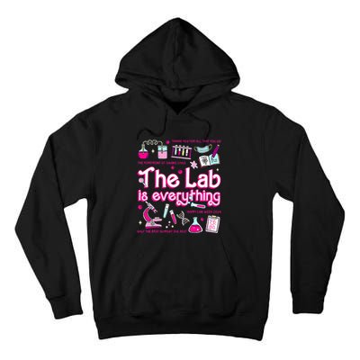 Retro Pink Funny Lab Is Everything Happy Lab Week 2024 Tall Hoodie