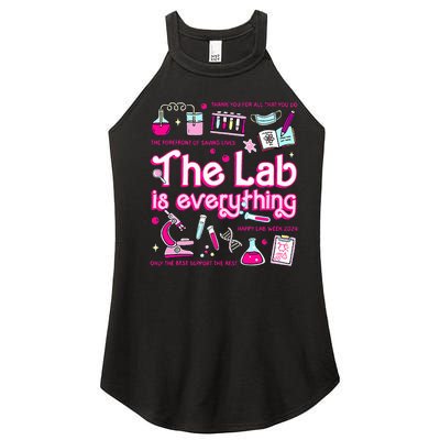 Retro Pink Funny Lab Is Everything Happy Lab Week 2024 Women's Perfect Tri Rocker Tank