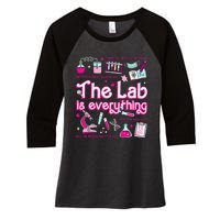 Retro Pink Funny Lab Is Everything Happy Lab Week 2024 Women's Tri-Blend 3/4-Sleeve Raglan Shirt