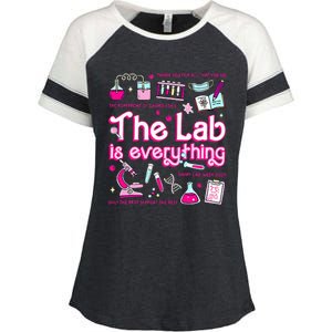 Retro Pink Funny Lab Is Everything Happy Lab Week 2024 Enza Ladies Jersey Colorblock Tee