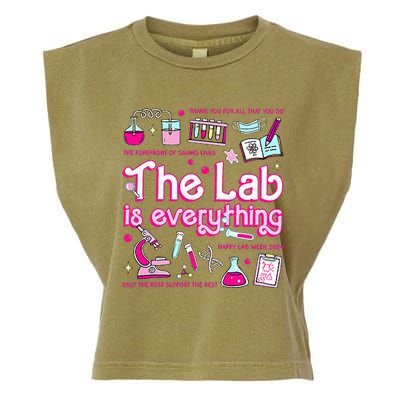 Retro Pink Funny Lab Is Everything Happy Lab Week 2024 Garment-Dyed Women's Muscle Tee