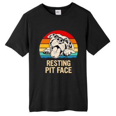 Resting Pit Face Tall Fusion ChromaSoft Performance T-Shirt