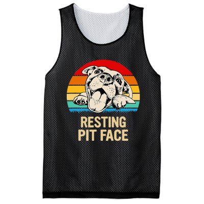 Resting Pit Face Mesh Reversible Basketball Jersey Tank