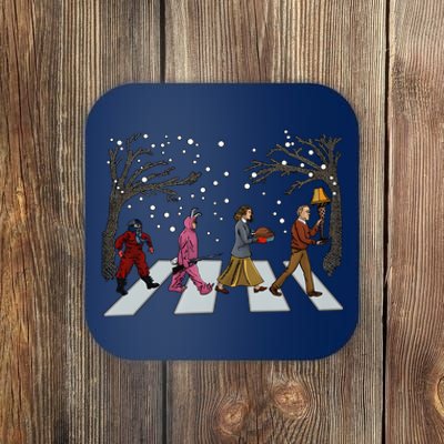 Ralphie Parker Family Passing Road Christmas Holiday Coaster