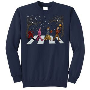 Ralphie Parker Family Passing Road Christmas Holiday Tall Sweatshirt