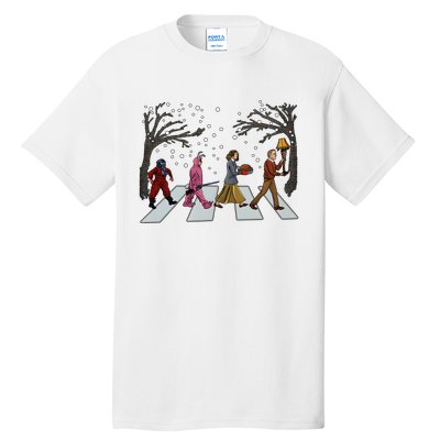 Ralphie Parker Family Passing Road Christmas Holiday Tall T-Shirt