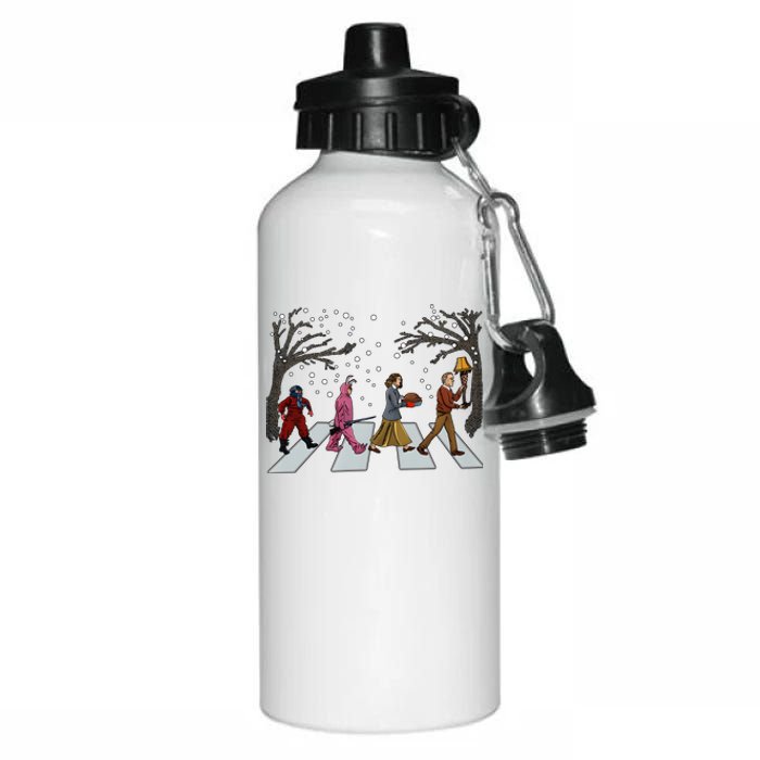 Ralphie Parker Family Passing Road Christmas Holiday Aluminum Water Bottle