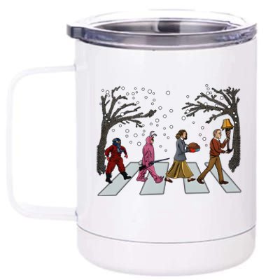 Ralphie Parker Family Passing Road Christmas Holiday 12 oz Stainless Steel Tumbler Cup