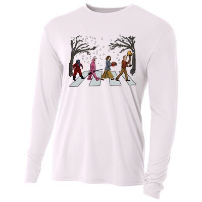 Ralphie Parker Family Passing Road Christmas Holiday Cooling Performance Long Sleeve Crew