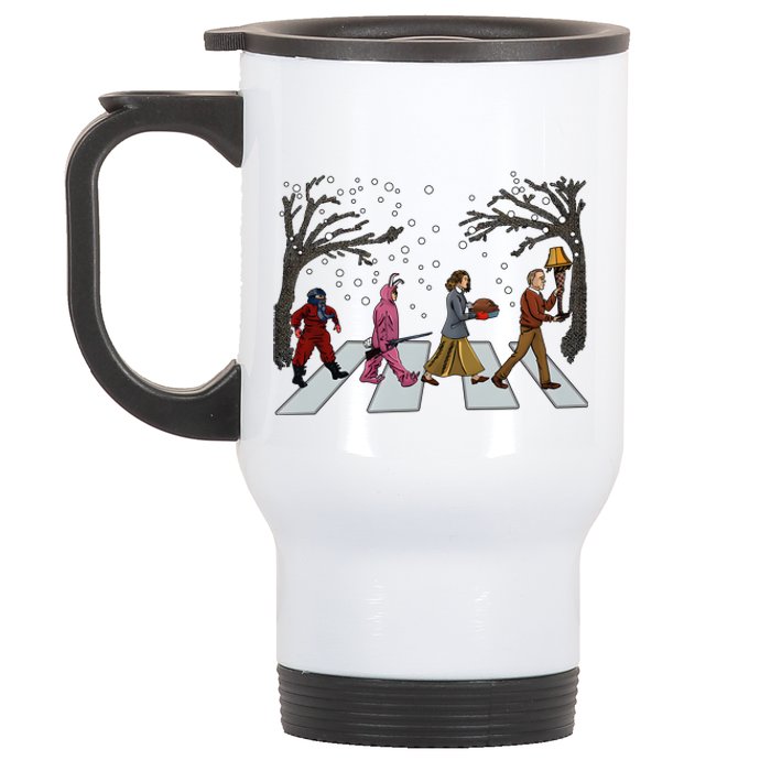 Ralphie Parker Family Passing Road Christmas Holiday Stainless Steel Travel Mug