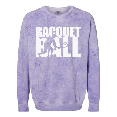 Racquetball Player Funny Racquetball Practice Session Colorblast Crewneck Sweatshirt