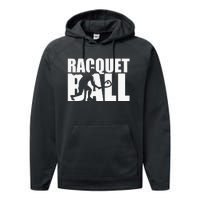 Racquetball Player Funny Racquetball Practice Session Performance Fleece Hoodie