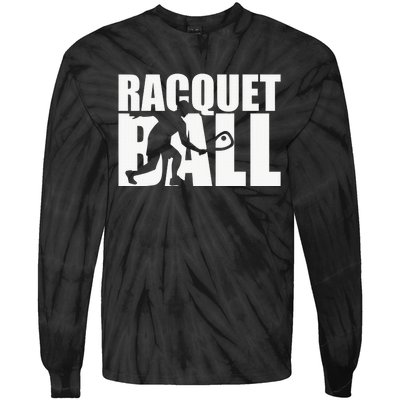 Racquetball Player Funny Racquetball Practice Session Tie-Dye Long Sleeve Shirt