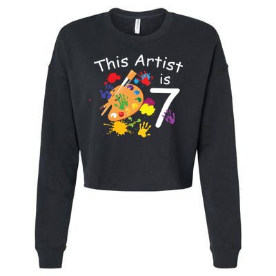 Rock Painting Funny I Paint Rocks Superpower Gift Cropped Pullover Crew