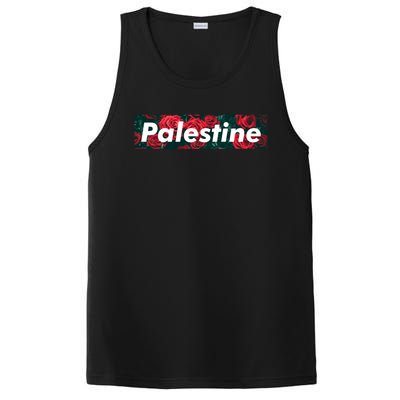 Red Palestine Free Palestine Free Gaza Palestine Flag Arabic Great Gift PosiCharge Competitor Tank