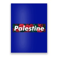 Red Palestine Free Palestine Free Gaza Palestine Flag Arabic Great Gift Poster