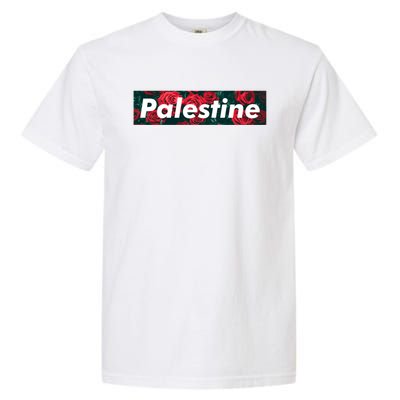 Red Palestine Free Palestine Free Gaza Palestine Flag Arabic Great Gift Garment-Dyed Heavyweight T-Shirt