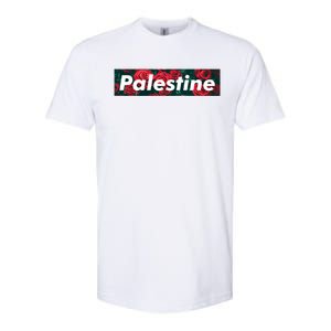 Red Palestine Free Palestine Free Gaza Palestine Flag Arabic Great Gift Softstyle CVC T-Shirt