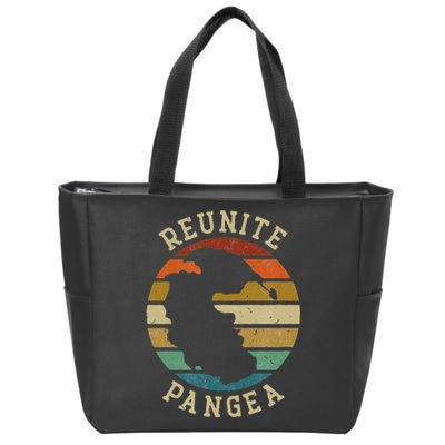 Reunite Pangea Funny Humor Zip Tote Bag