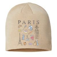 Ratatouille Paris Food & Places Collage Sustainable Beanie