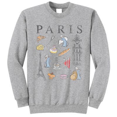 Ratatouille Paris Food & Places Collage Sweatshirt