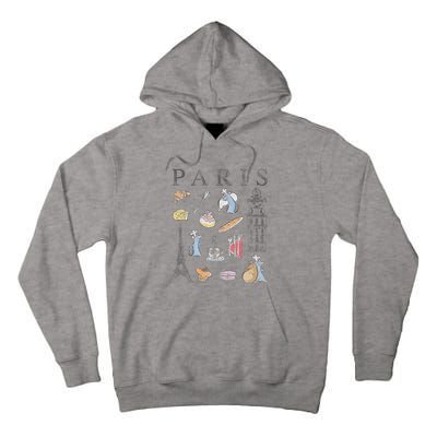 Ratatouille Paris Food & Places Collage Tall Hoodie