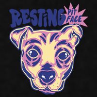 Resting Pit Face Funny Pit Bull Dog Ladies PosiCharge Tri-Blend Wicking Tank