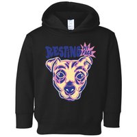 Resting Pit Face Funny Pit Bull Dog Toddler Hoodie