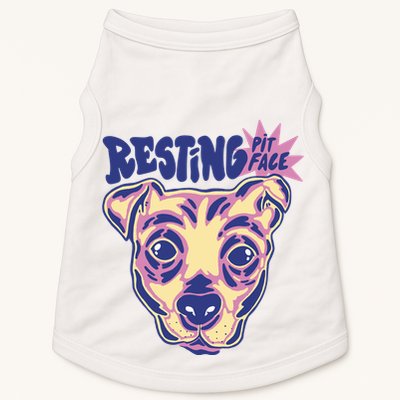 Resting Pit Face Funny Pit Bull Dog Doggie Tank