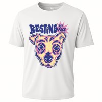 Resting Pit Face Funny Pit Bull Dog Performance Shirt