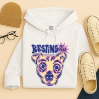 Resting Pit Face Funny Pit Bull Dog Hoodie