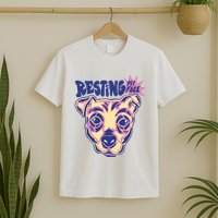 Resting Pit Face Funny Pit Bull Dog T-Shirt