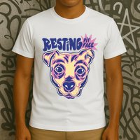 Resting Pit Face Funny Pit Bull Dog T-Shirt