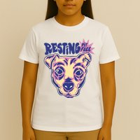Resting Pit Face Funny Pit Bull Dog T-Shirt