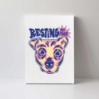 Resting Pit Face Funny Pit Bull Dog Canvas