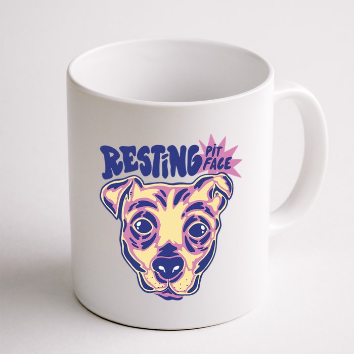 Resting Pit Face Funny Pit Bull Dog Mug