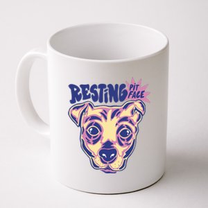 Resting Pit Face Funny Pit Bull Dog Coffee Mug