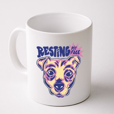 Resting Pit Face Funny Pit Bull Dog Mug