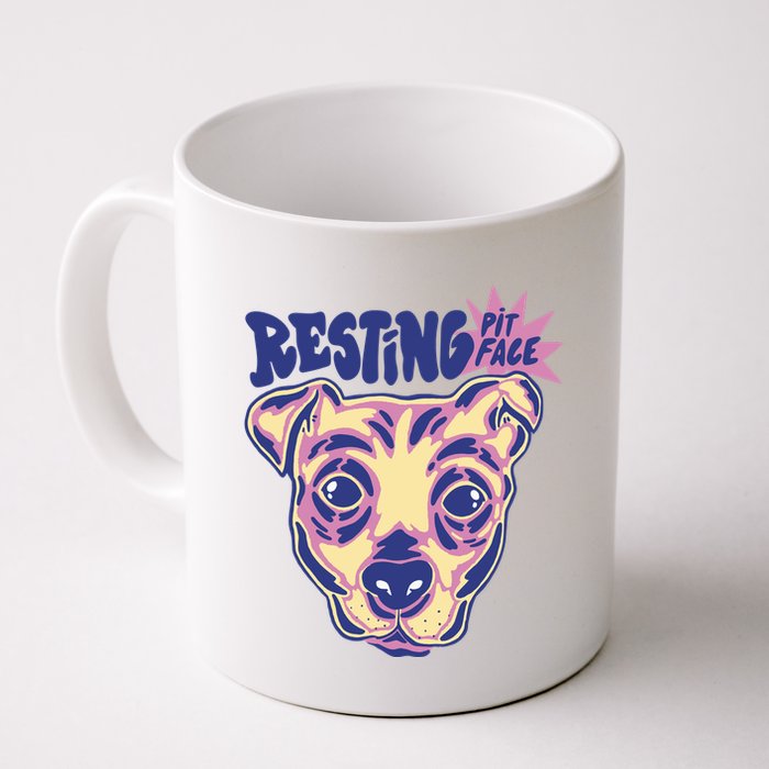 Resting Pit Face Funny Pit Bull Dog Mug