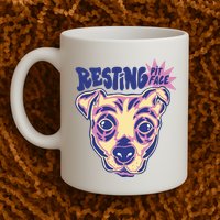 Resting Pit Face Funny Pit Bull Dog Mug
