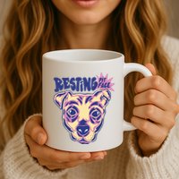 Resting Pit Face Funny Pit Bull Dog Mug