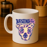 Resting Pit Face Funny Pit Bull Dog Mug