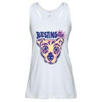 Resting Pit Face Funny Pit Bull Dog Ladies Essential Flowy Tank