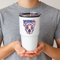 Resting Pit Face Funny Pit Bull Dog Tumbler