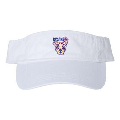 Resting Pit Face Funny Pit Bull Dog Visor