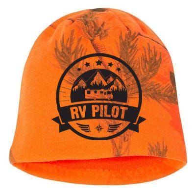 RV Pilot Funny Motorhome RV Travel For Men Women Kati - Camo Knit Beanie